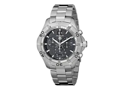 TAG Heuer Aquaracer Grand Date Chronograph "Black/Stainless Steel/Silver"