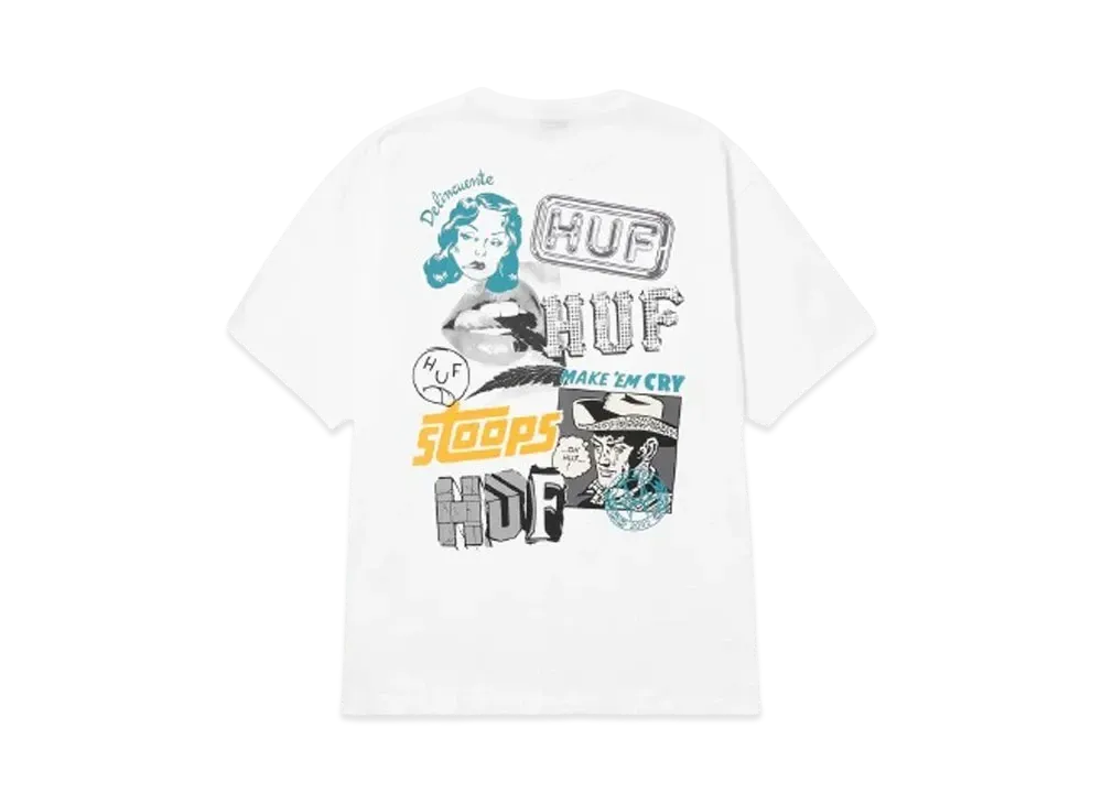 HUF Summer Splash Collection Mash Up Tee "White"