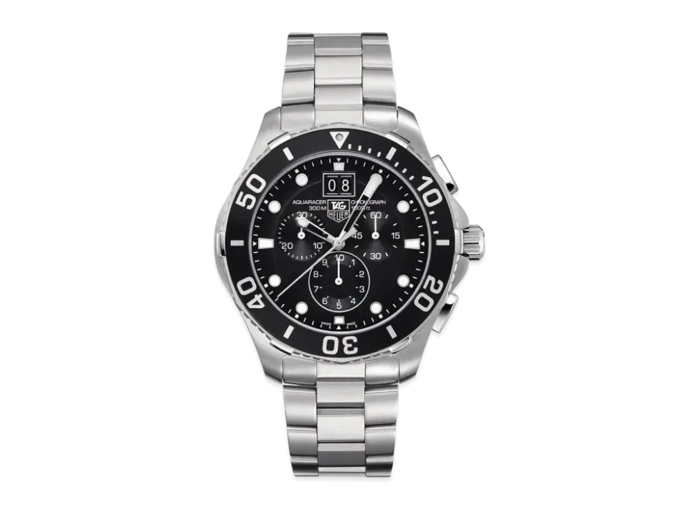TAG Heuer Aquaracer Chronograph Quartz "Black/Stainless Steel/Silver"
