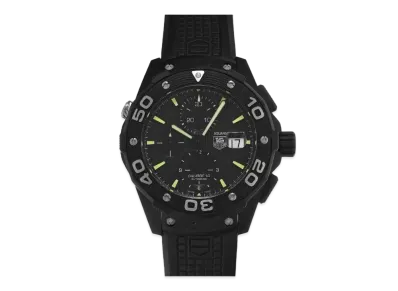 TAG Heuer Aquaracer Caliber 16 Chronograph Full Black "Black/Stainless Steel"