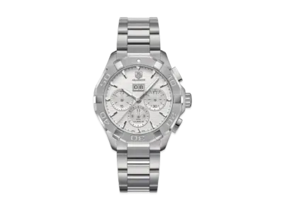 TAG Heuer Aquaracer Caliber 45 Chronograph Big Date "Gray/Stainless Steel/Silver"