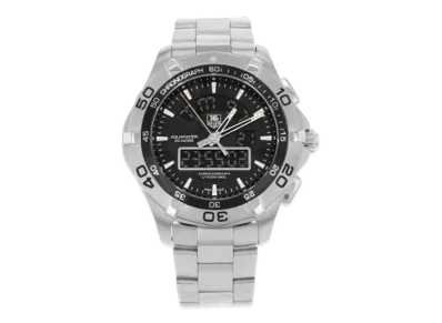 TAG Heuer Aquaracer Quartz Chronotimer "Black/Stainless Steel/Silver"
