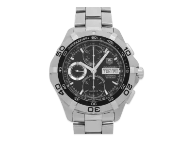 TAG Heuer Aquaracer Caliber 16 Chronograph Day-Date "Black/Stainless Steel/Silver"