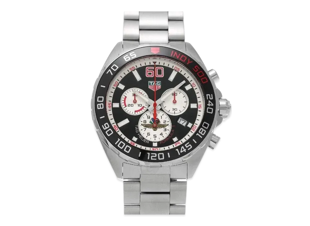 TAG Heuer Formula 1 Quartz Chronograph Indy 500 "Black/Silver/Stainless Steel/Silver"