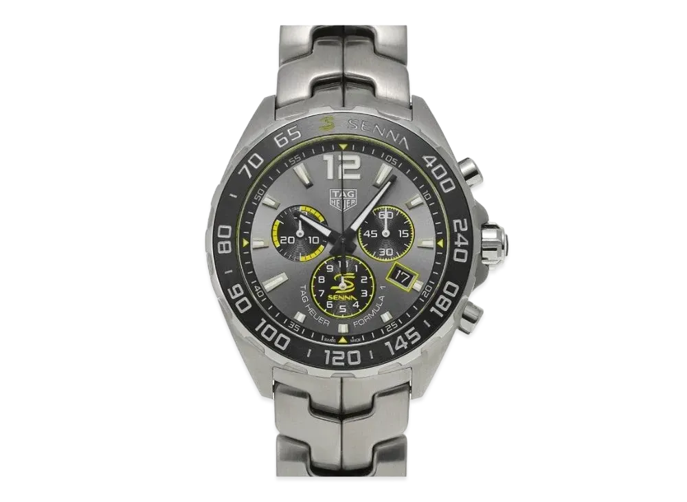 TAG Heuer Formula 1 Quartz Chronograph Ayrton Senna "Grey/Stainless Steel/Silver"