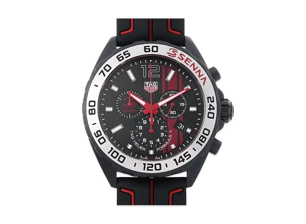 TAG Heuer Formula 1 Ayrton Senna Special Edition Chronograph "Black/Stainless Steel"