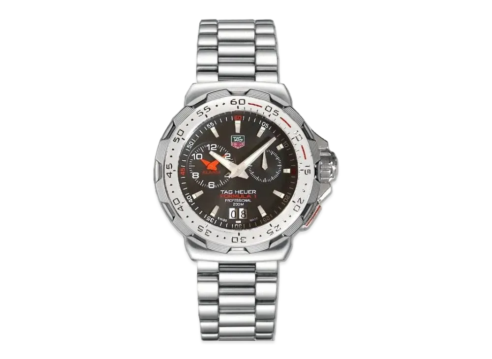 TAG Heuer Formula 1 Grand Date Alarm "Black/Stainless Steel/Silver"