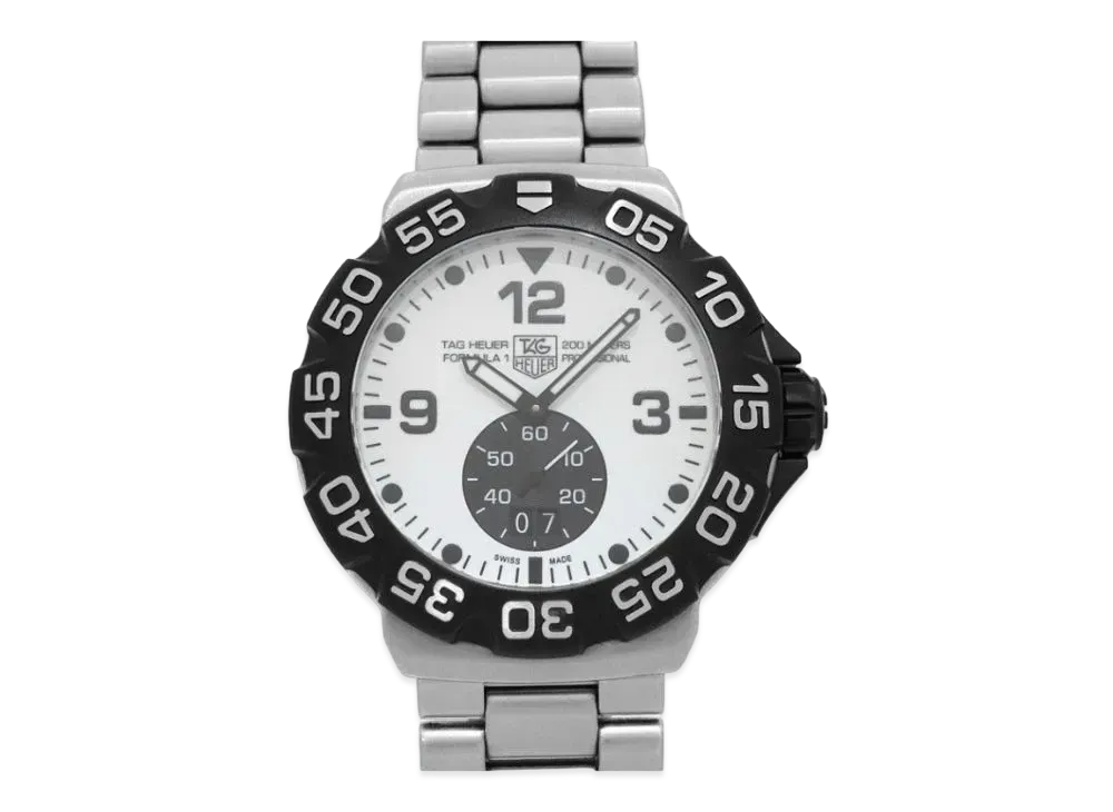 TAG Heuer Formula 1 Grand Date "White/Stainless Steel/Silver"