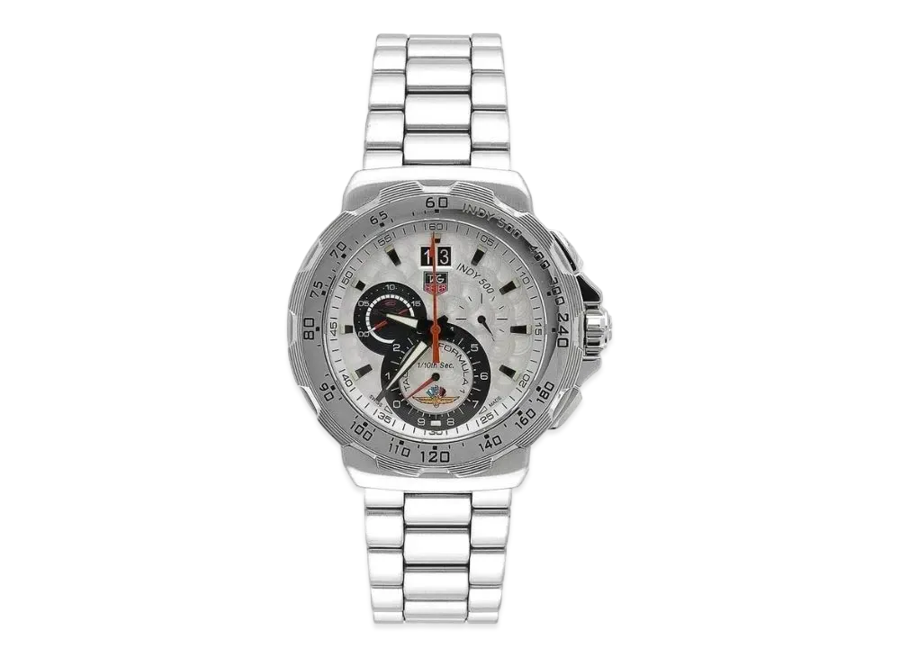 TAG Heuer Formula 1 Quartz Chronograph Indy 500 "Silver/Stainless Steel"