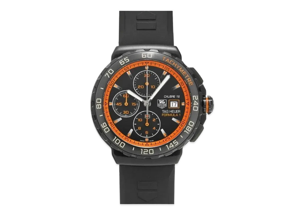 TAG Heuer Formula 1 Caliber 16 Chronograph "Black/Orange/Stainless Steel/Black"