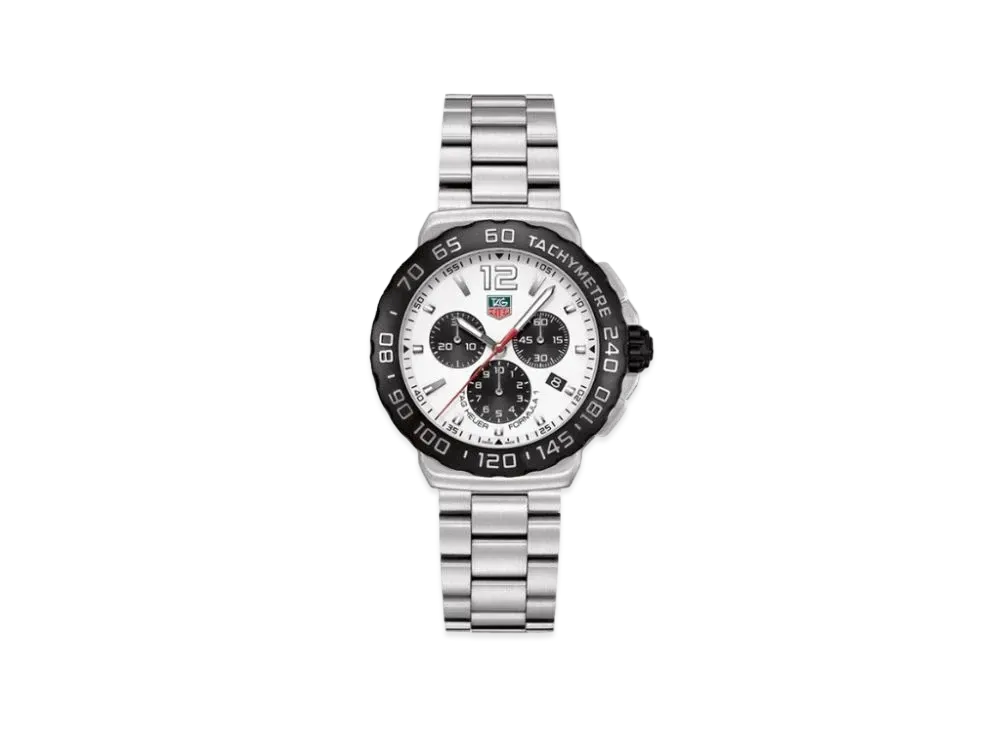 TAG Heuer Formula 1 Quartz Chronograph "White/Stainless Steel/Silver"