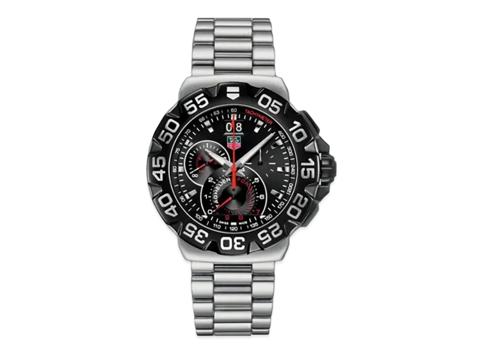 TAG Heuer Formula 1 Chronograph Grand Date "Black/Stainless Steel/Silver"