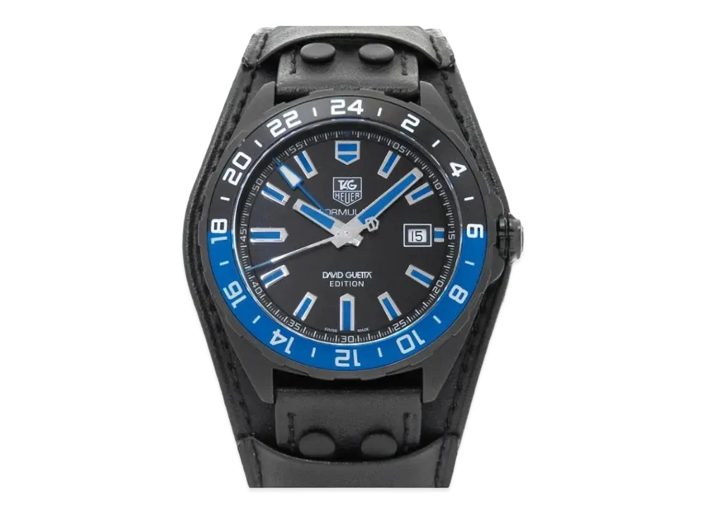 TAG Heuer Formula 1 GMT David Guetta Model "Black/Blue/Stainless Steel/Black"