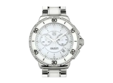 TAG Heuer Formula 1 Lady Diamond Chronograph "White/Stainless Steel/Ceramic/Silver"