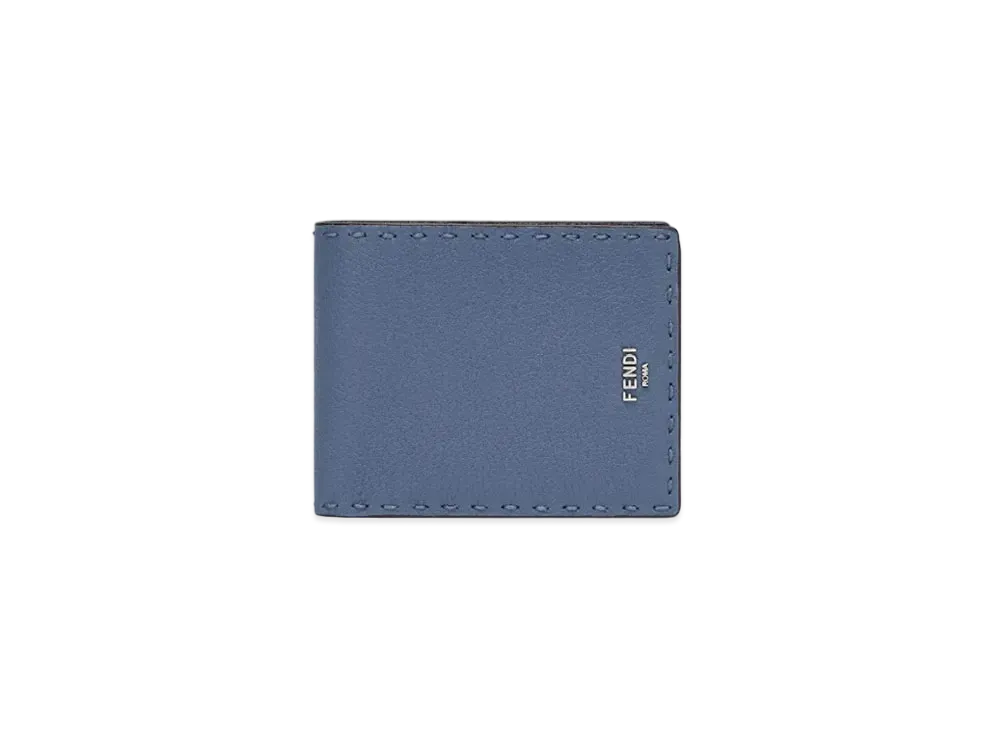 FENDI Selleria Wallet Bi-Fold Wallet "Light Blue"
