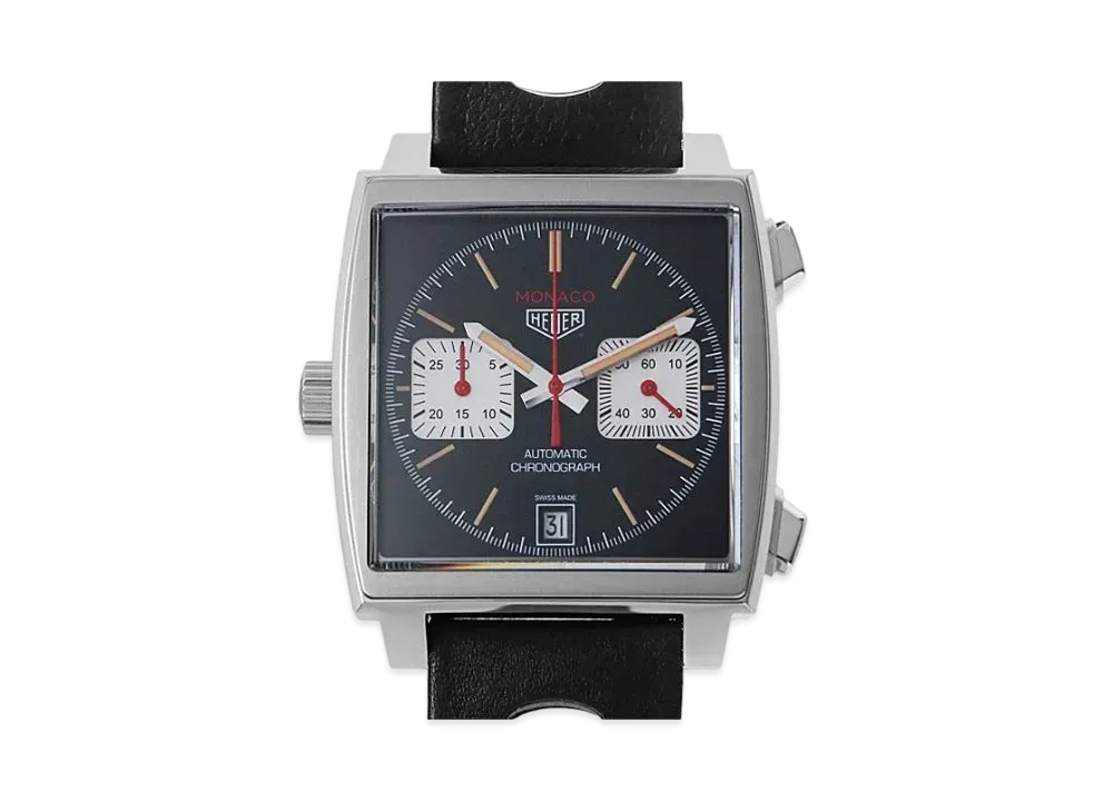 TAG Heuer Monaco Caliber 11 Chronograph France Limited 200 "Black/Silver/Stainless Steel/Black"