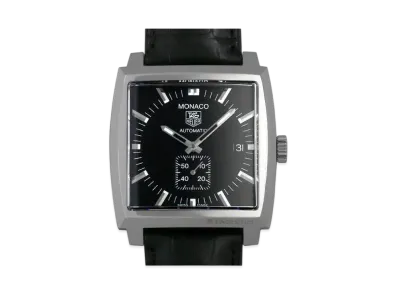 TAG Heuer Monaco "Black/Stainless Steel"
