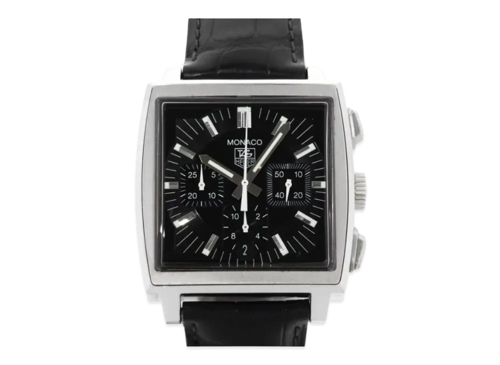 TAG Heuer Monaco Chronograph "Black/Stainless Steel"