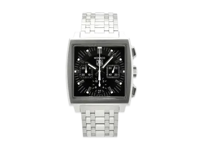 TAG Heuer Monaco Chronograph "Black/Stainless Steel/Silver"