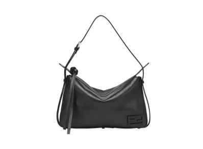 FENDI Simply Fendi Medium Leather Bag "Black"
