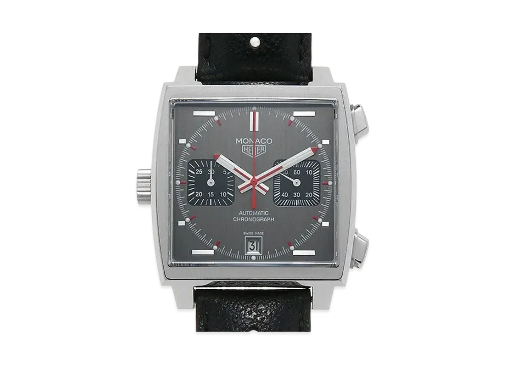 TAG Heuer Monaco Chrono Vintage Limited Edition World Exclusive 1860 "Grey/Black/Stainless Steel"