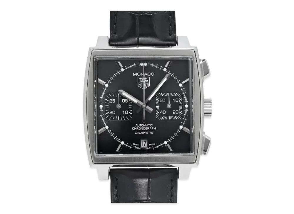 TAG Heuer Monaco Caliber 12 Chronograph "Black/Stainless Steel"