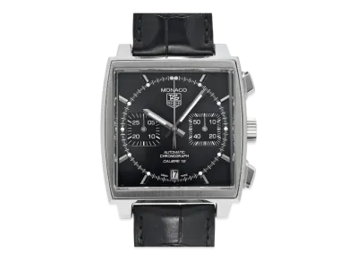 TAG Heuer Monaco Caliber 12 Chronograph "Black/Stainless Steel"