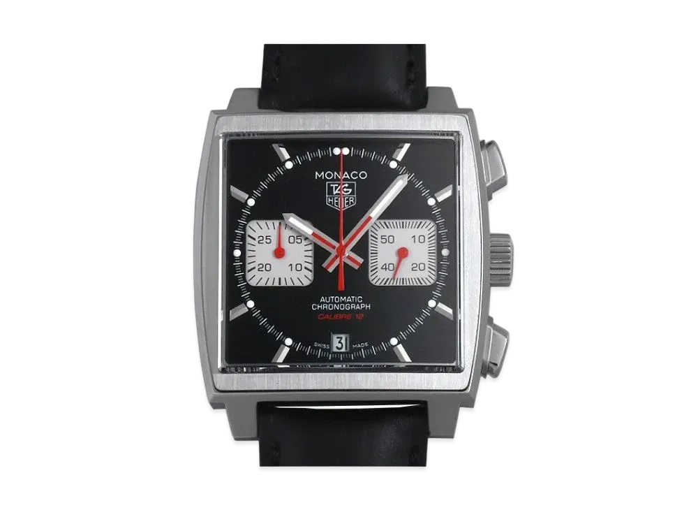 TAG Heuer Monaco Caliber 12 Chronograph "Black/Stainless Steel"