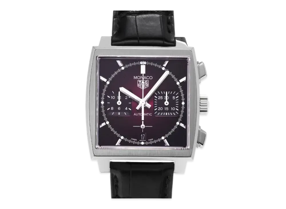 TAG Heuer Monaco Caliber Heuer 02 Purple Dial Limited Edition "Purple/Stainless Steel/Black"