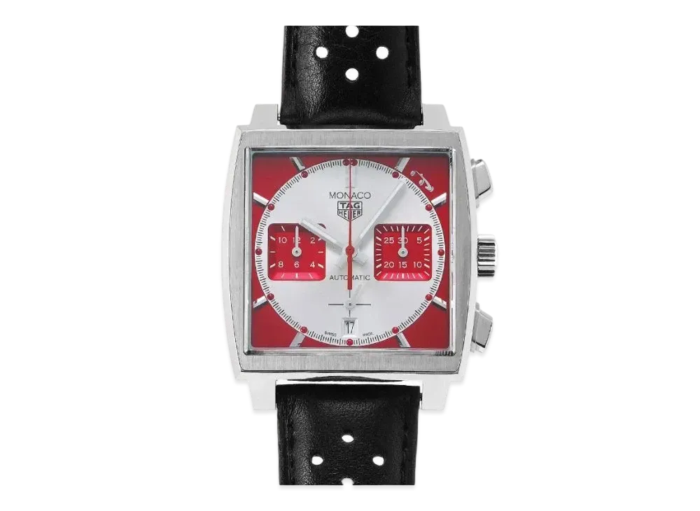 TAG Heuer Monaco Caliber Heuer 02 Chronograph Grand Prix de Monaco Historic "Red/Stainless Steel/Black"
