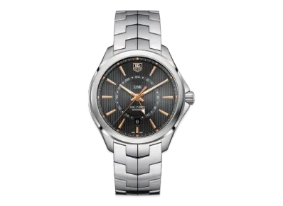 TAG Heuer Link GMT Caliber 7 "Gray/Stainless Steel/Silver"