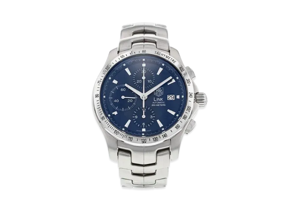 TAG Heuer Link Chronograph "Navy/Stainless Steel/Silver"
