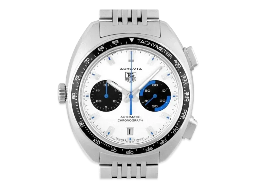 TAG Heuer Autavia "White/Stainless Steel/Silver"