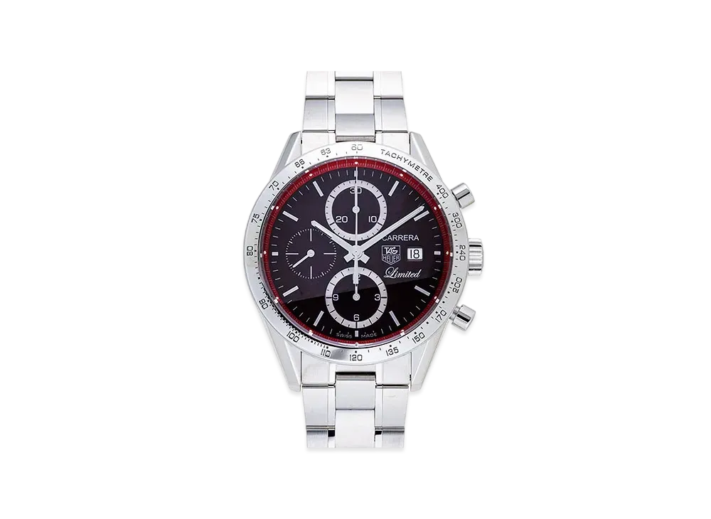 TAG Heuer Carrera Chronograph Japan Exclusive 600 "Black/Passion Red/Stainless Steel"