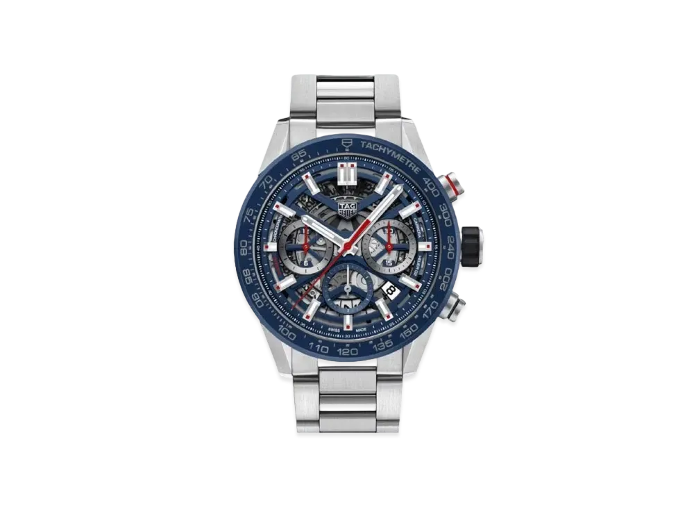 TAG Heuer Carrera Caliber Heuer 02 Chronograph "Blue/Stainless Steel"