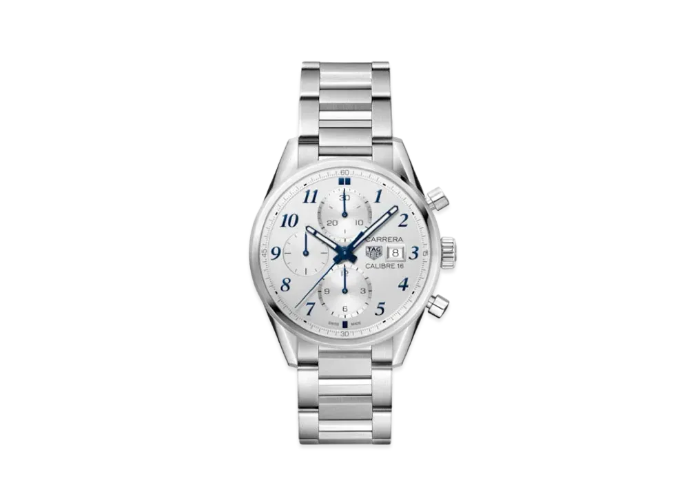 TAG Heuer Carrera Caliber 16 Chronograph Japan Special Edition "Silver/Stainless Steel"