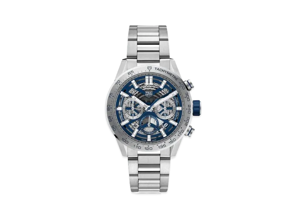 TAG Heuer Carrera Caliber Heuer 02 Chronograph Blue Edition "Blue/Stainless Steel"