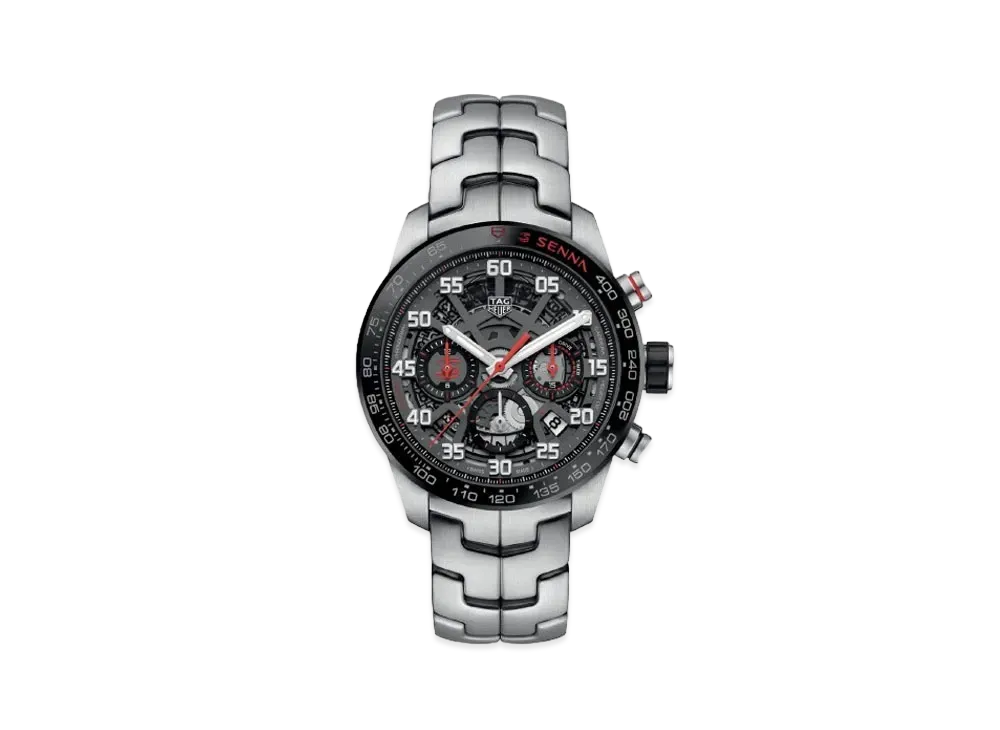 TAG Heuer Carrera Caliber Heuer 02 Chronograph Ayrton Senna "Gray/Stainless Steel"
