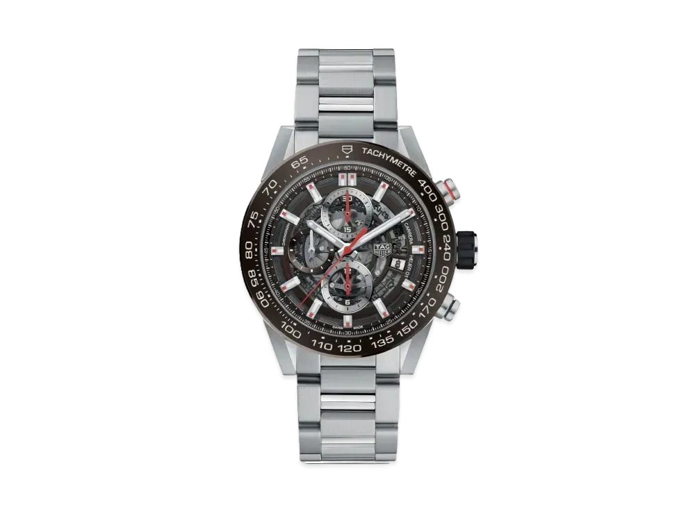 TAG Heuer Carrera Caliber Heuer 01 Chronograph "Brown/Stainless Steel"