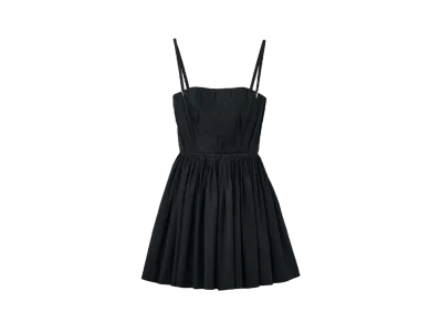 Alexander McQUEEN Gathered Mini Dress "Black"