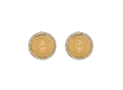 Alexander McQUEEN Sovereign Skull Earrings "Gold"