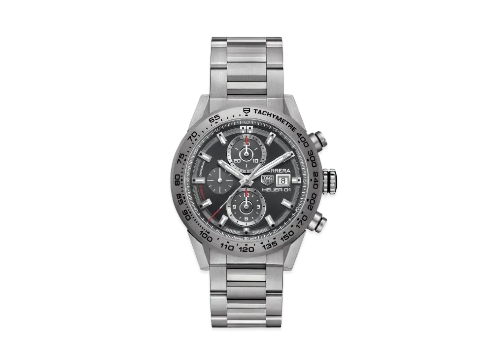 TAG Heuer Carrera Caliber Heuer 01 Chronograph "Gray/Stainless Steel"