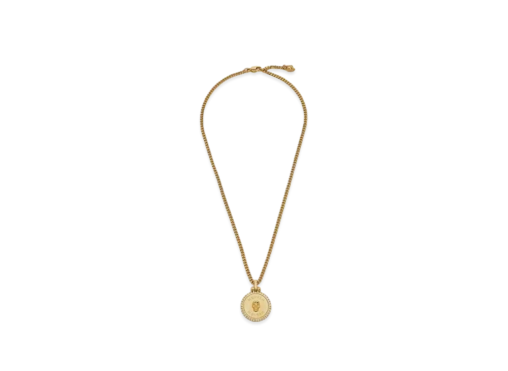 Alexander McQUEEN Sovereign Skull Necklace "Gold"