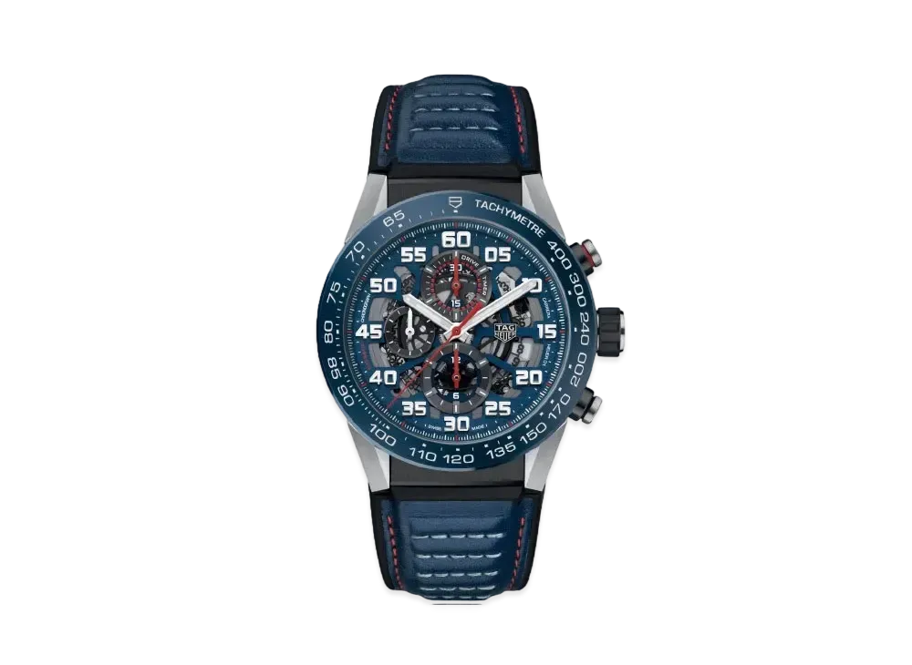 TAG Heuer Carrera Caliber Heuer 01 Chronograph Red Bull Racing "Blue/Stainless Steel"