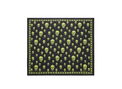 Alexander McQUEEN Classic Skull Foulard "Yellow"