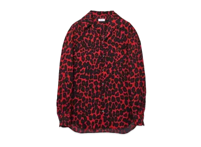 Alexander McQUEEN Leopard Shirt "Red"