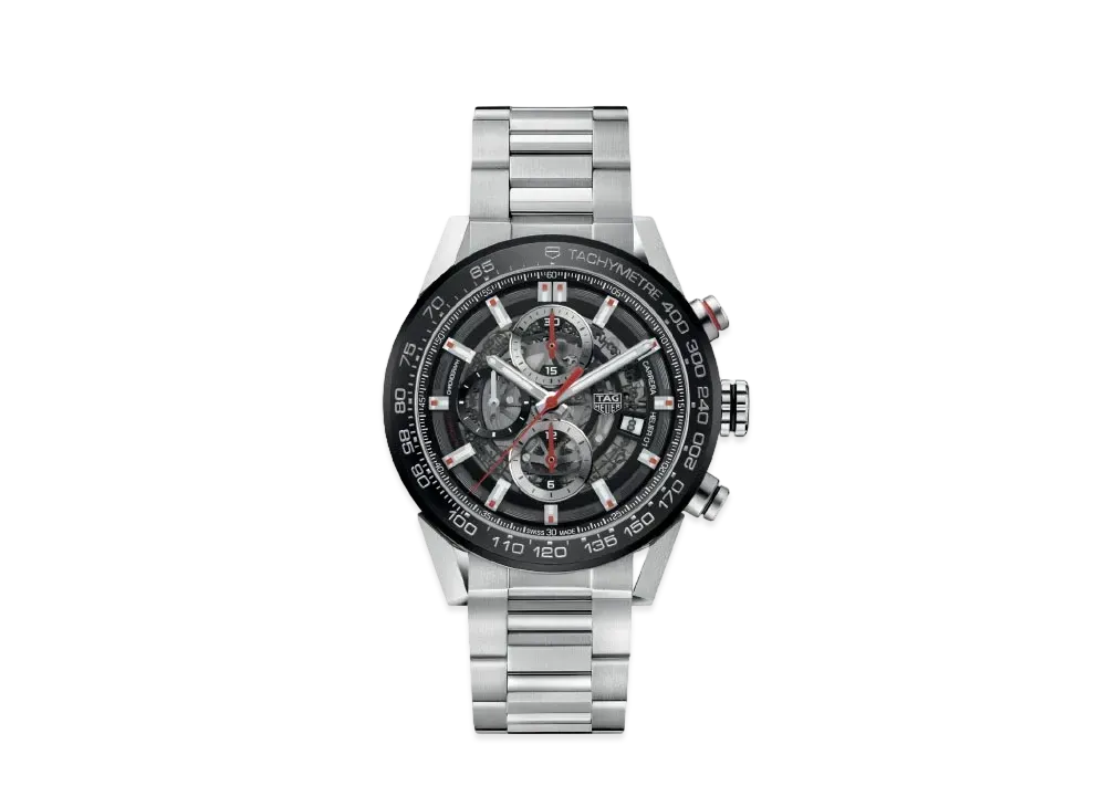 TAG Heuer Carrera Caliber Heuer 01 Chronograph "Black/Stainless Steel"