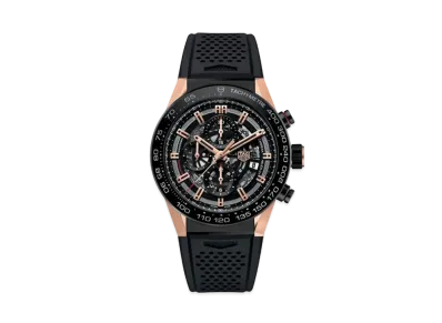 TAG Heuer Carrera Caliber Heuer 01 Chronograph "Black/Titanium/Pink Gold"
