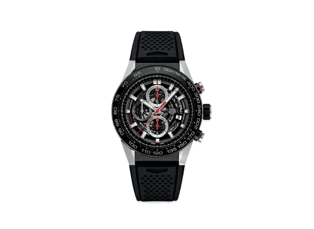 TAG Heuer Carrera Caliber Heuer 01 Chronograph "Black/Stainless Steel"