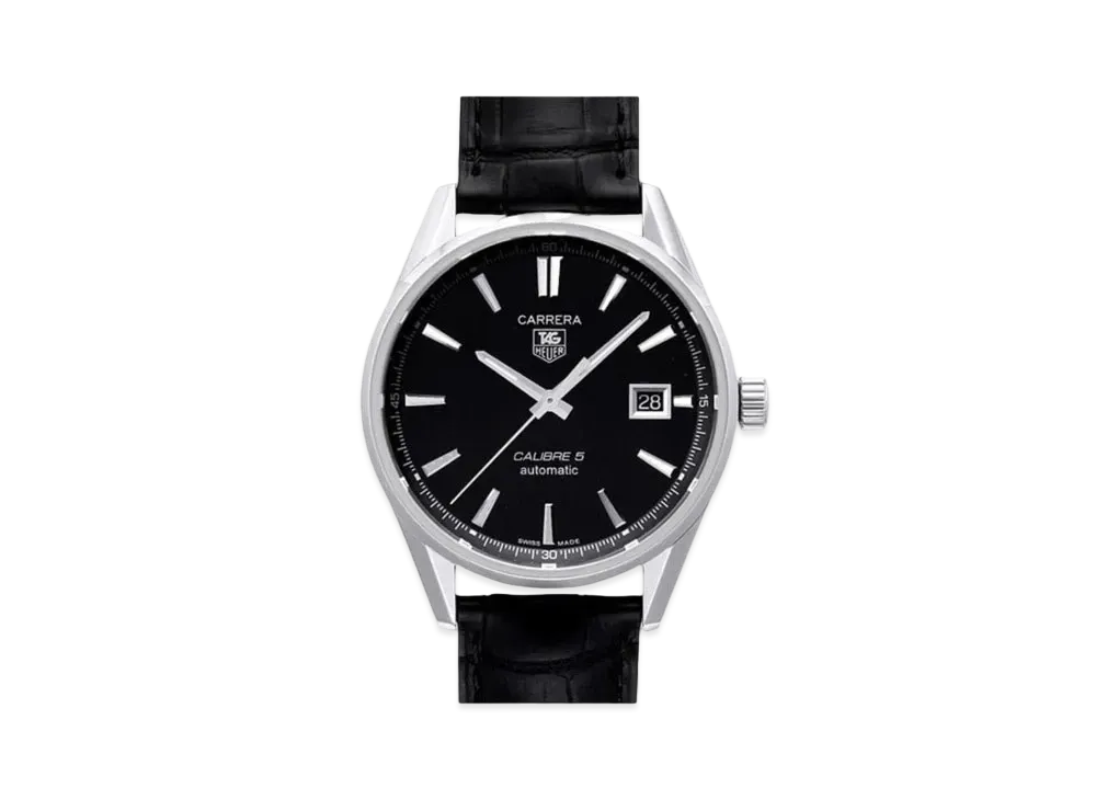 TAG Heuer Carrera Caliber 5 "Black/Stainless Steel"